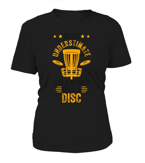 Old Women Disc Golf Vintage Ultimate Frisbee Women's T-Shirt