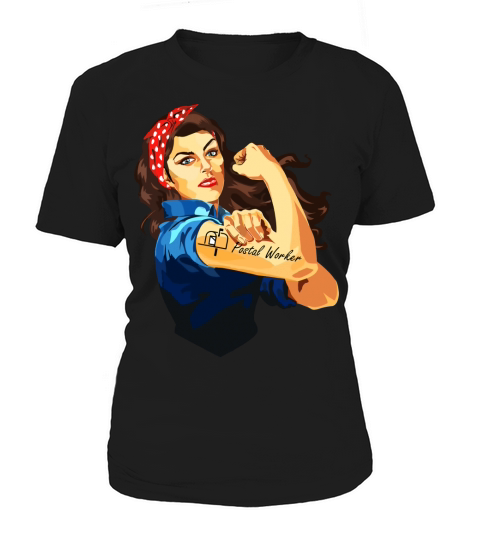 Postal Worker Frontline Workers Nurse Strong Rosie Riveter Women's T-Shirt