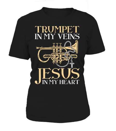 Trumpet Player Jesus Faith Women's T-Shirt