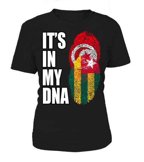 Tunisian And Togolese Mix Heritage DNA Flag Women's T-Shirt
