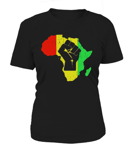 Vintage Black Power African Continent Women's T-Shirt