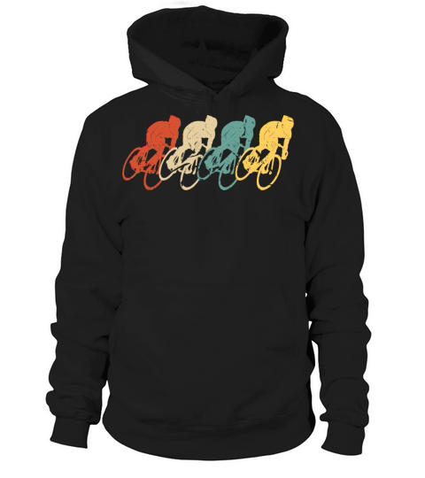Cycling Vintage Retro 70s 80s Bicycle Cyclist Hoodie Unisex