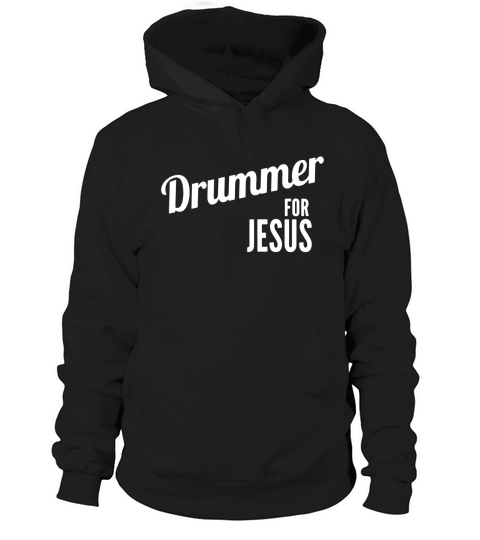 Drummer for Jesus, Christian Script Drumming Tee Shirt Hoodie Unisex