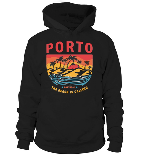 Porto Portugal Beach Design Hoodie Unisex