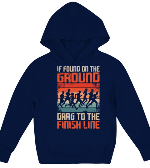 Running Runner Half Marathon Kids Hoodie