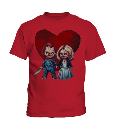 Chucky Love Tiffany Horror Lover shirt Kids T-Shirt