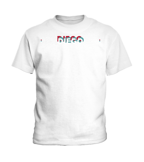 Diego Name - Funny Name Diego 80s theme Kids T-Shirt