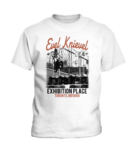 Evel Knievel Exhibition Place Kids T-Shirt