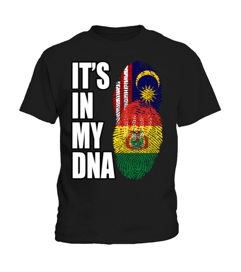Malaysian And Bolivian Mix Heritage DNA Flag Kids T-Shirt