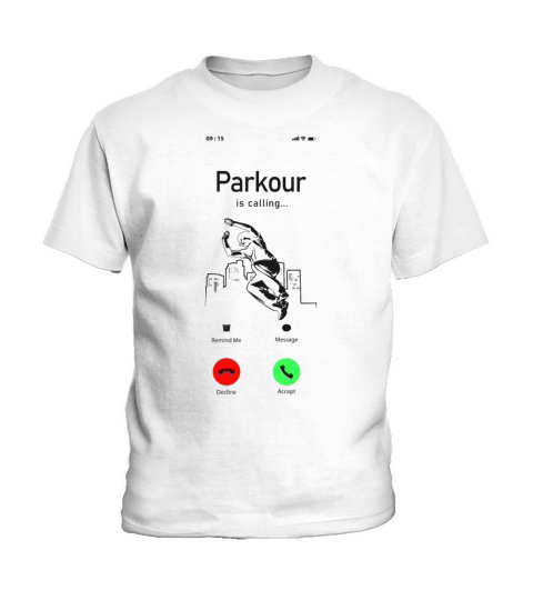 Parkour Free Running Traceur Phone Kids T-Shirt