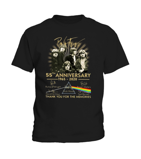 Pink Floyd 55th anniversary thank you for the memories signature shirt Kids T-Shirt