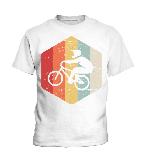 Retro Vintage Cycling Bicycle Motocross Racing Bmx Kids T-Shirt