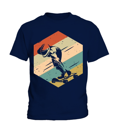 Retro Vintage Speed Skateboard Kids T-Shirt
