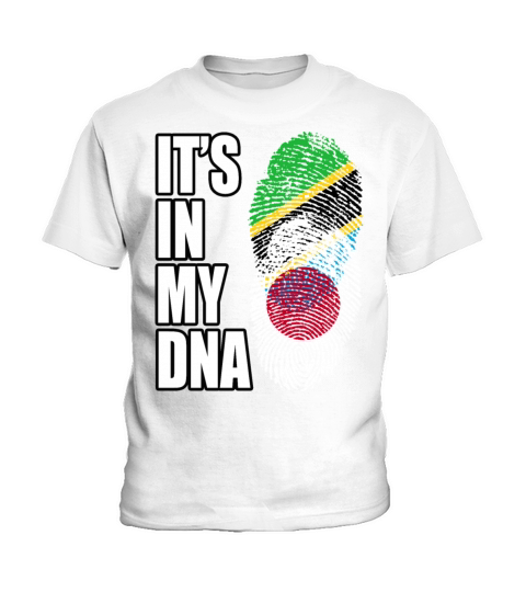 Tanzanian And Japanese Vintage Heritage DNA Flag Kids T-Shirt