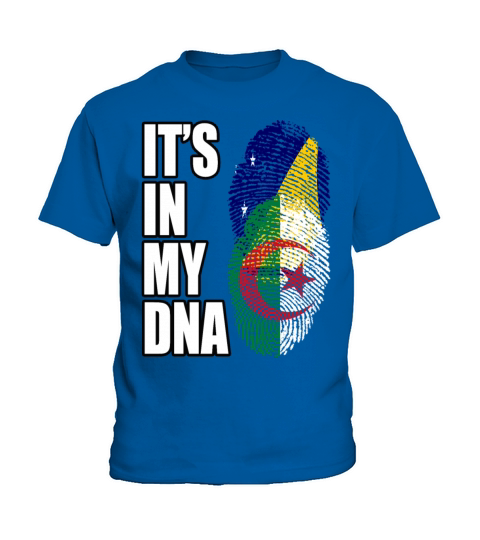 Tokelauan And Algerian Mix Heritage DNA Flag Kids T-Shirt