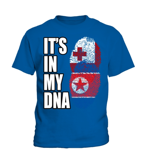 Tongan And North Korean Mix Heritage DNA Flag Kids T-Shirt