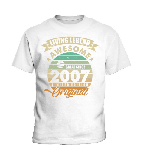 Vintaga 2007 Birthday Kids T-Shirt