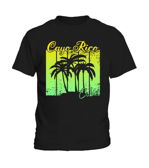vintage Cayo Rico Cuba sunset Kids T-Shirt