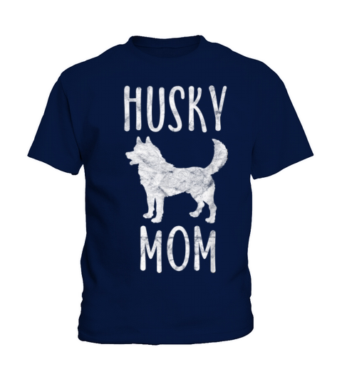 Vintage Husky Mom Gift Siberian Huskies Mother Kids T-Shirt