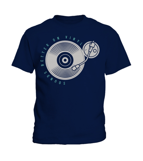 Vinyl DJ Music Record Men Vintage Vinyl Sound Kids T-Shirt