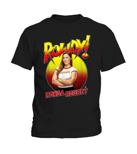 WWE Rowdy Ronda Rousey Farbverlauf Kids T-Shirt