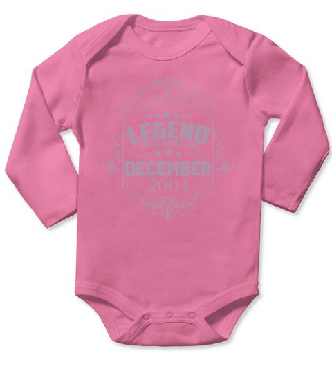 A legend was born in December 2004 Long Sleeve Baby One-Piece