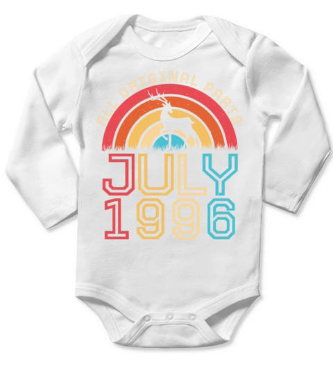 Birth Month July 1996 Long Sleeve Baby One-Piece