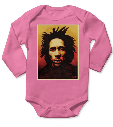 Bob Marley T-Shirt Long Sleeve Baby One-Piece