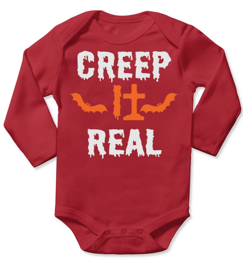 Creep It Real Halloween Costume Long Sleeve Baby One-Piece