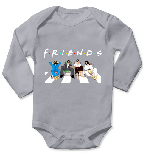 Friends The Beatles Abbey Road shirt - Unisex Long Sleeve Long Sleeve Baby One-Piece