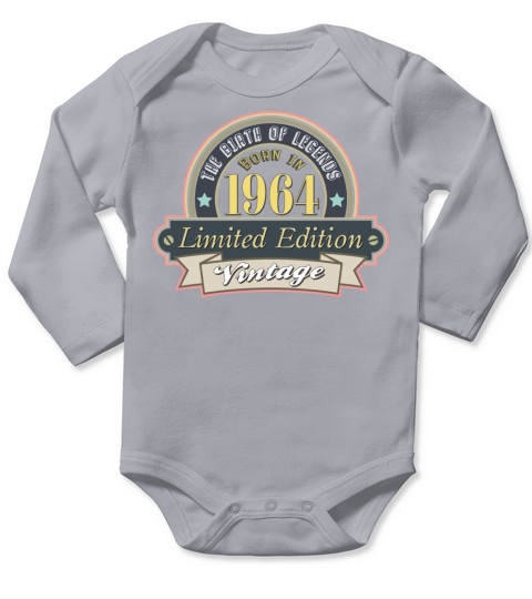 Idea for a gift to those who were born in 1964 Long Sleeve Baby One-Piece