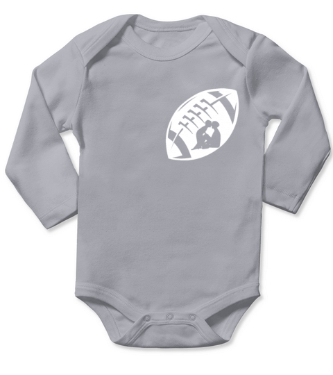 Ill Always Be Your Biggest Fan Football Mom Proud Long Sleeve Baby One-Piece
