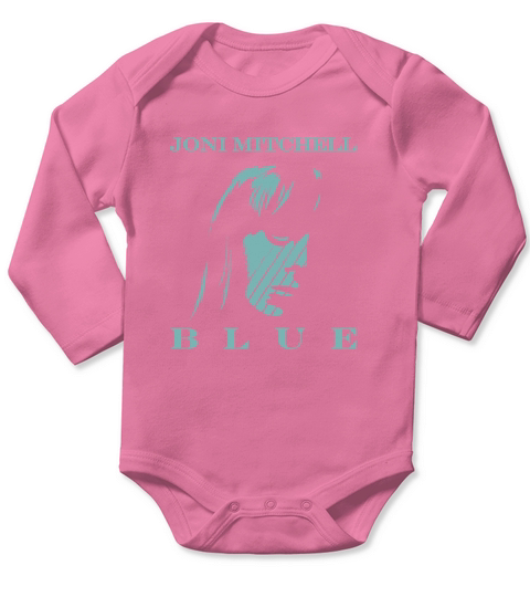 Joni Mitchell  Blue Tshirt Long Sleeve Baby One-Piece