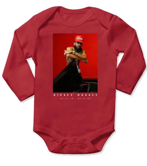 Nipsey Hussle Retro Rap Long Sleeve Baby One-Piece