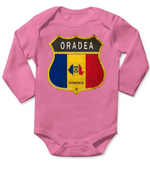 Oradea Romania coat of arms design Long Sleeve Baby One-Piece
