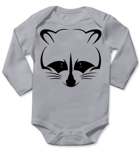 Raccoon  Mens TShirt Long Sleeve Baby One-Piece