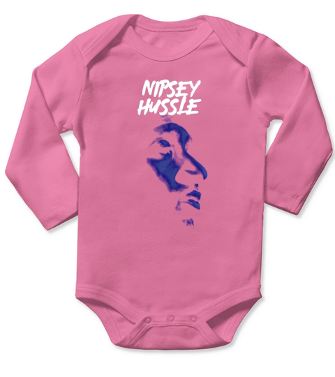 Rip Crenshaw Rest in peace Rapper Nipsey Hussle face - Ladies Flowy Tank Long Sleeve Baby One-Piece