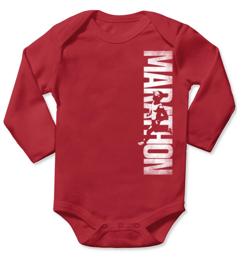 Running Runner Half Marathon Long Sleeve Baby One-Piece