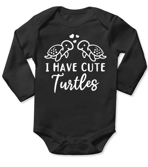 Sea Turtles With Hearts Sea Turtle Lover I Have Long Sleeve Baby One-Piece