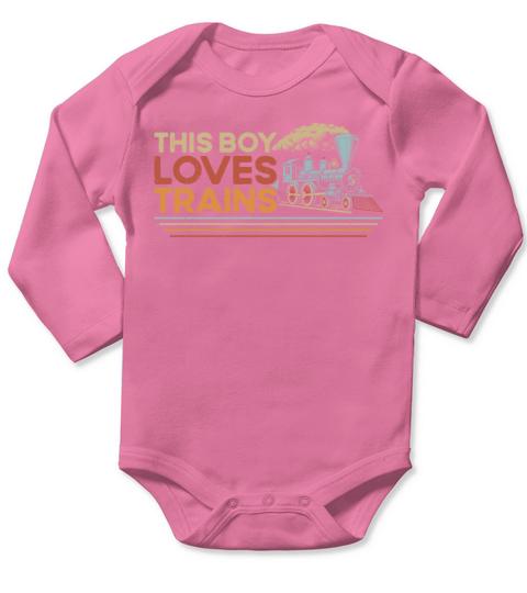 Steam Train Driver Trainspotting Long Sleeve Baby One-Piece