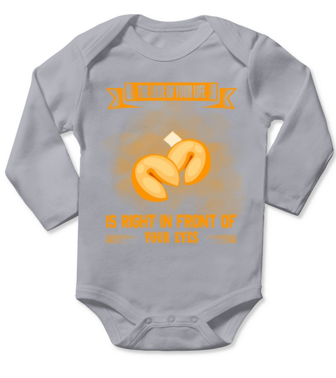 The Love Is Right In Front Of Humor Sarcastic Long Sleeve Baby One-Piece