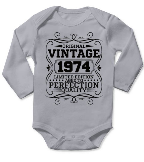 Vintage 1974 Original Limited Edition Long Sleeve Baby One-Piece