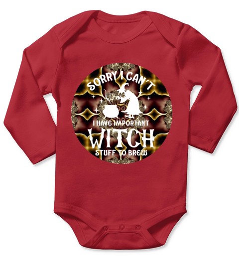 Witchy Funny Quote On a Mandala Earthy Long Sleeve Baby One-Piece