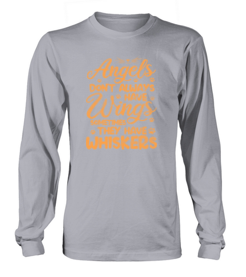 Angels Dont Always Have Wings Cat Vintage Long sleeved Unisex