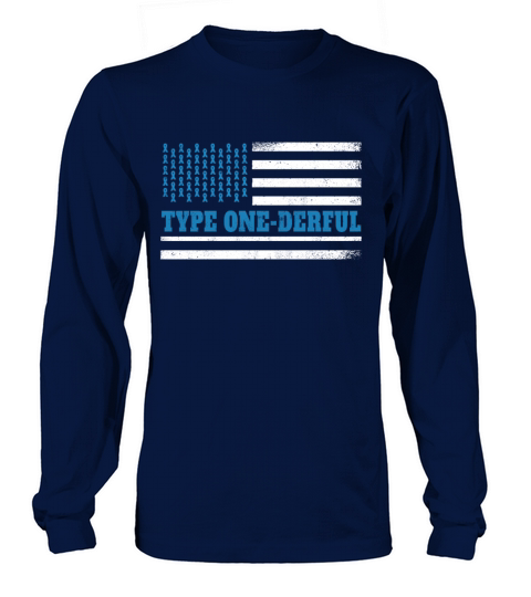 Flag November Type 1 Diabetes Awareness Month Long sleeved Unisex