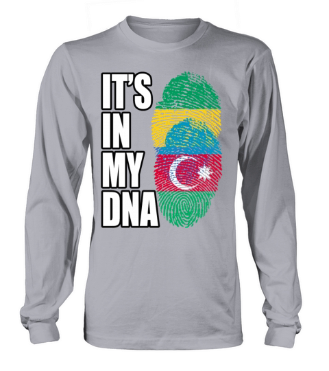 Gambian And Azerbaijani Mix Heritage DNA Flag Long sleeved Unisex
