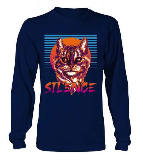 Silence Sarcastic Cat Long sleeved Unisex