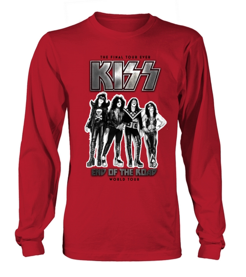 The final tour ever Kiss End of the road 1974 Long sleeved Unisex
