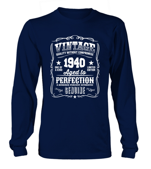 Vintage 1940 Aged to Perfection Long sleeved Unisex