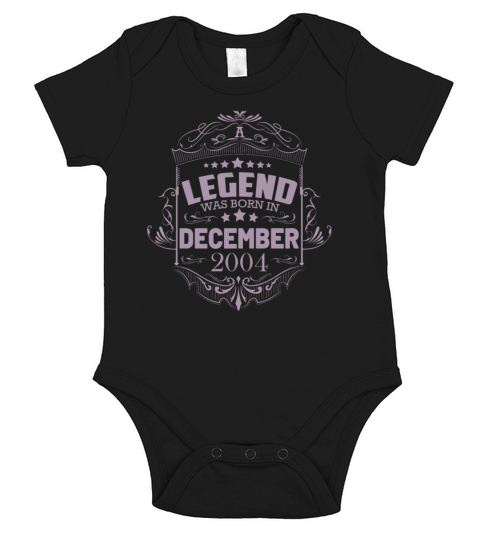 A legend was born in December 2004 Short Sleeve Baby One-Piece